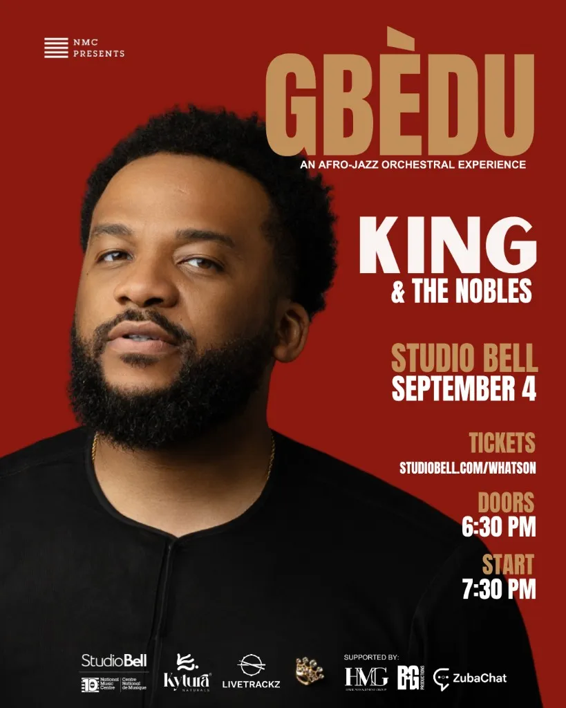 Gbèdu — An Afro-Jazz Orchestral Experience, King & The Nobles at Studio Bell, September 4