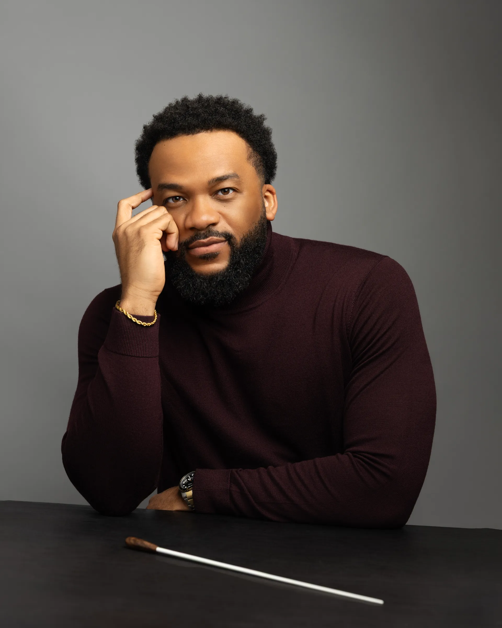 King Udofia studio portrait for biography section