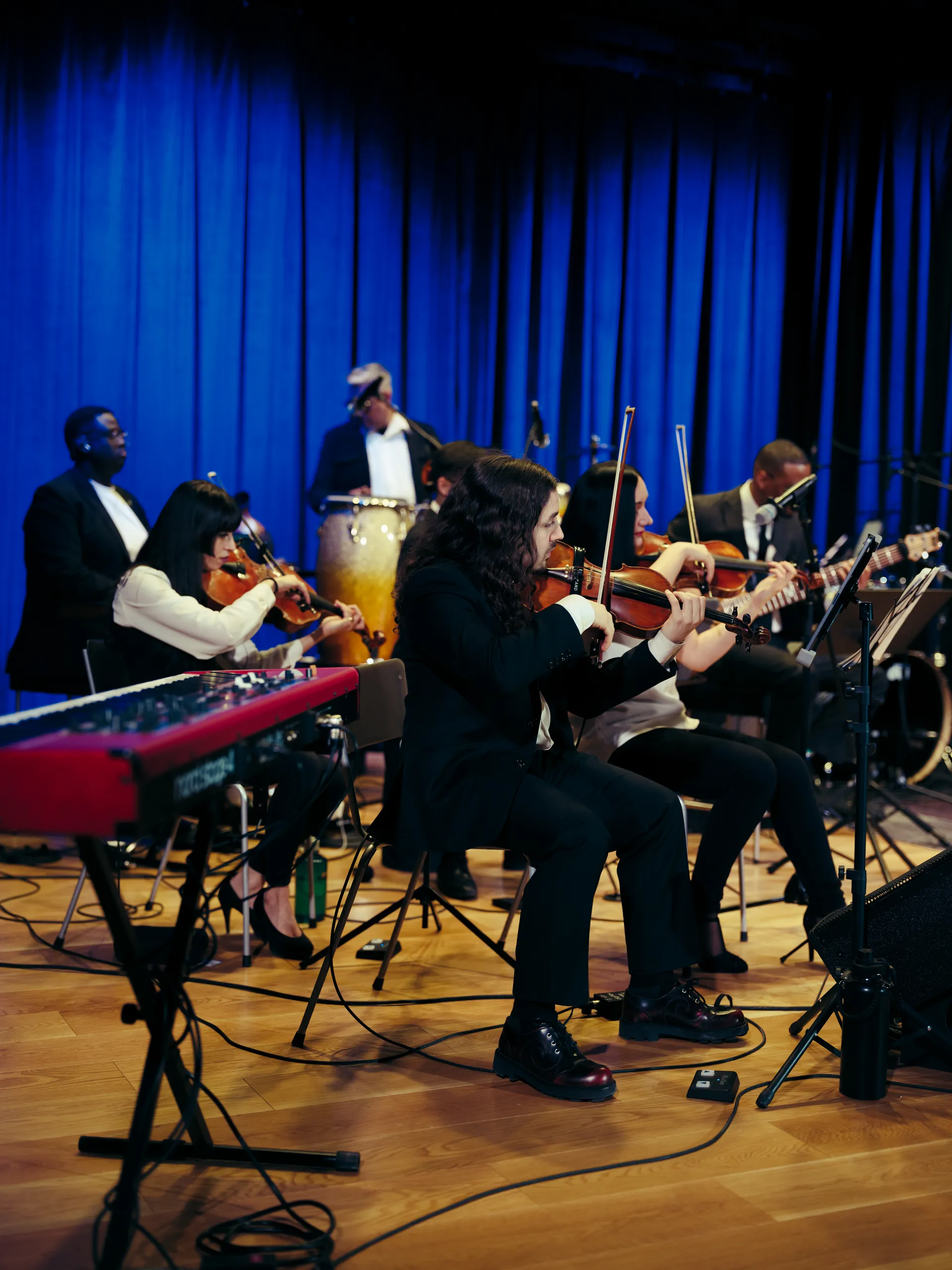 Gbèdu musicians in performance