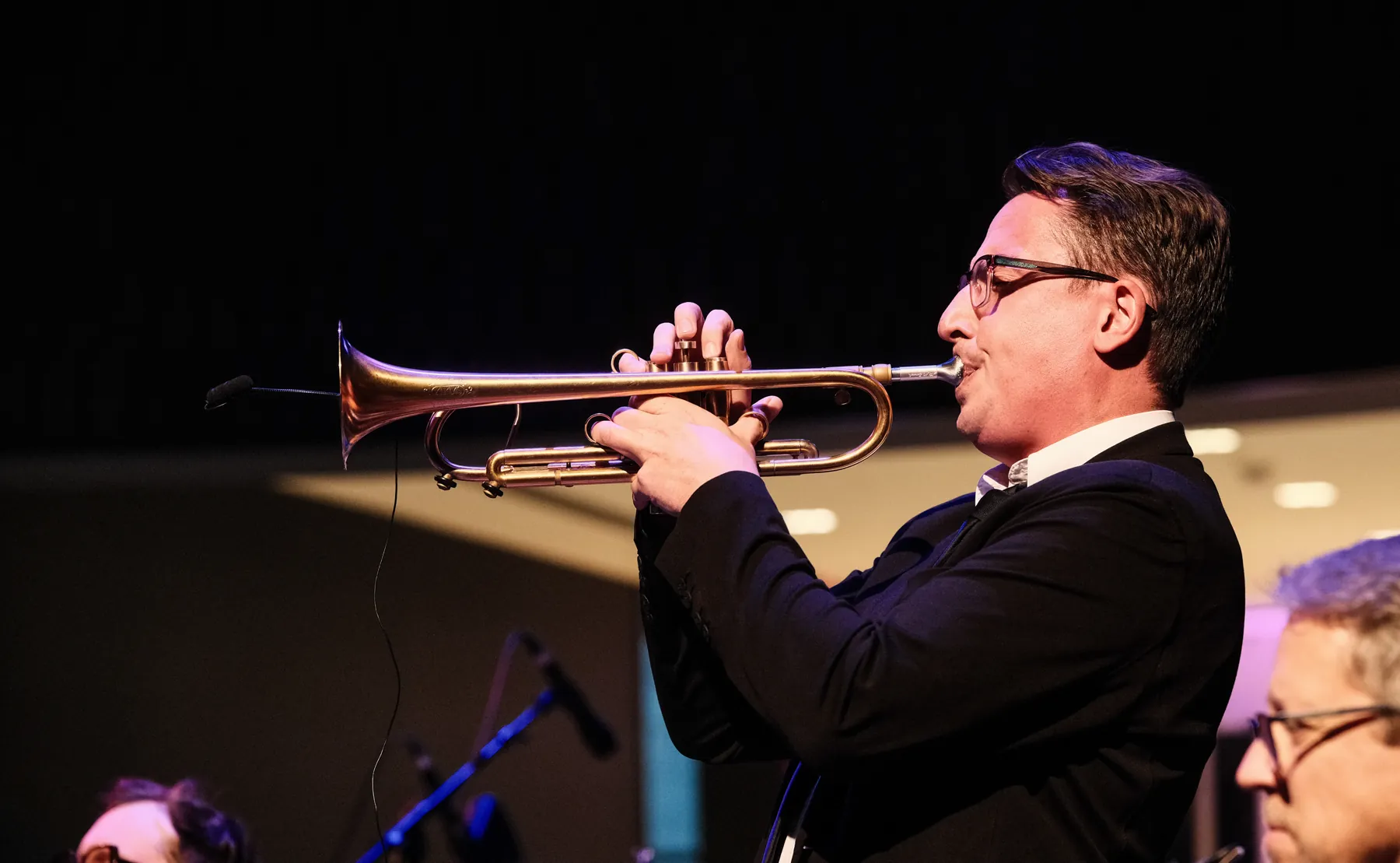 Trumpet solo during Gbèdu at Studio Bell